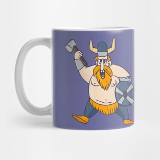 Angry Viking Warrior in a cartoon style Mug